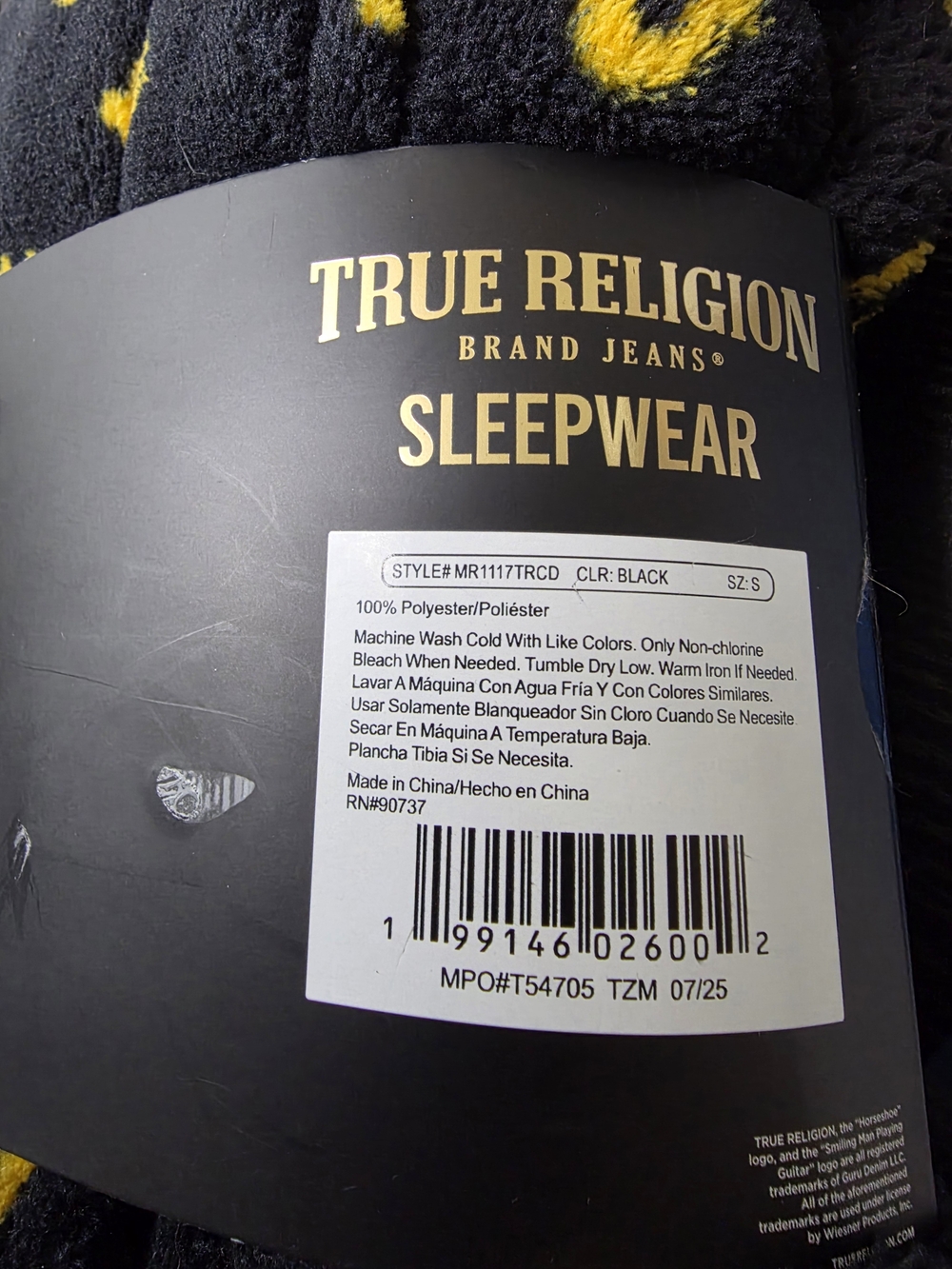 True Religion Men's Robe - Picture 4 of 4